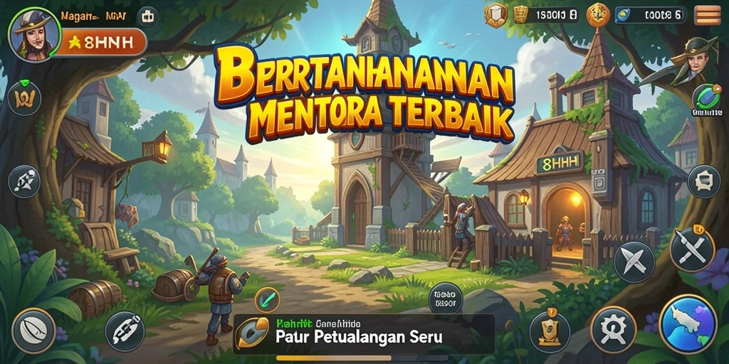 Tangkapan layar gameplay <strong>8HHH</strong> yang menunjukkan aksi seru Tower Defense.