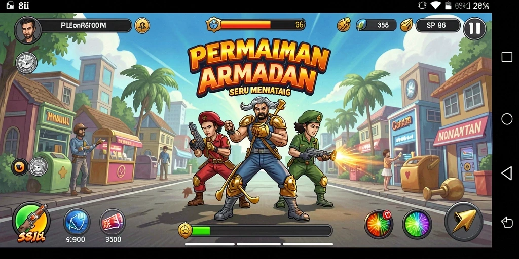 Tampilan gameplay 8II dengan aksi seru dan rintangan menantang.