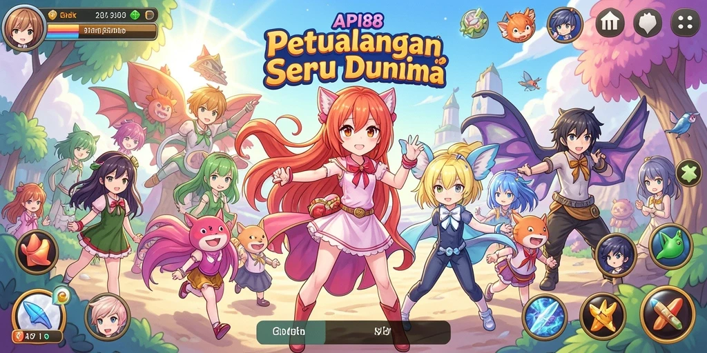Tangkapan layar gameplay API88 dengan aksi karakter anime yang menakjubkan.