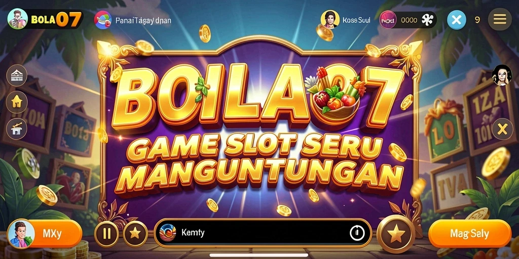Screenshot gameplay BOLA07 yang menampilkan putaran slot yang menegangkan.