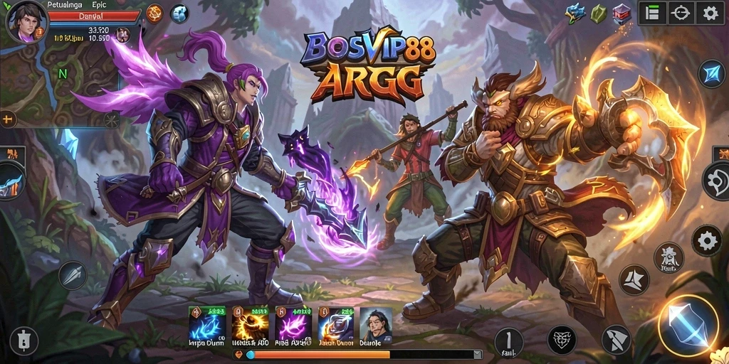 Tampilan gameplay <strong>BOSVIP88</strong> yang seru dan menegangkan dalam dunia ARPG.