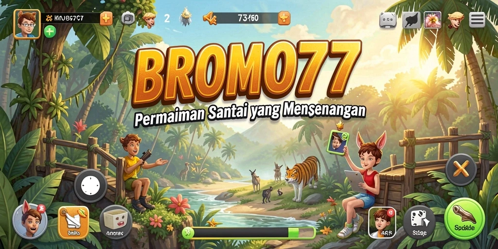 Screenshot gameplay BROMO77 yang menampilkan keseruan permainan casual.