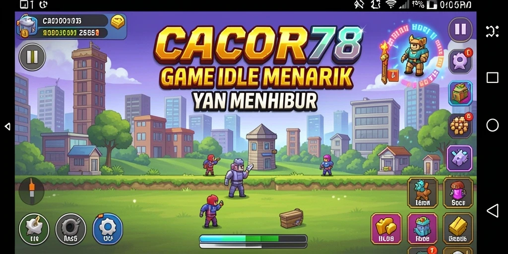 Tampilan gameplay menarik dari CACOR78 dengan karakter unik dan beragam.