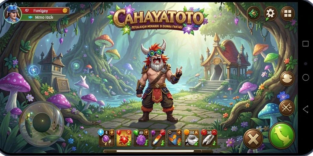 Screenshot gameplay CAHAYATOTO menampilkan aksi petualangan yang mendebarkan.