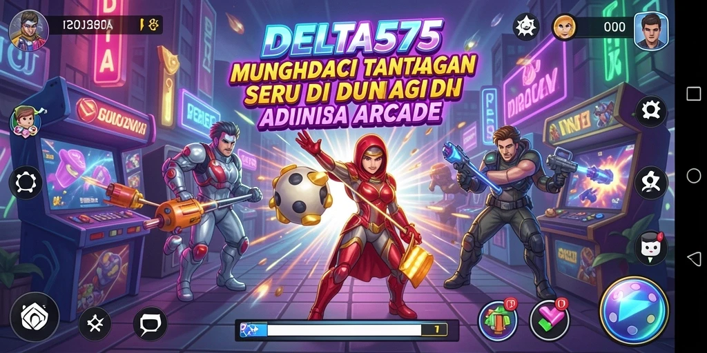 Tampilan gameplay seru dan penuh warna dari DELTA575.