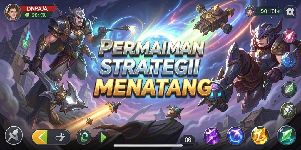 Tampilkan gameplay epik dan strategi yang mendalam dalam IDNRAJA.