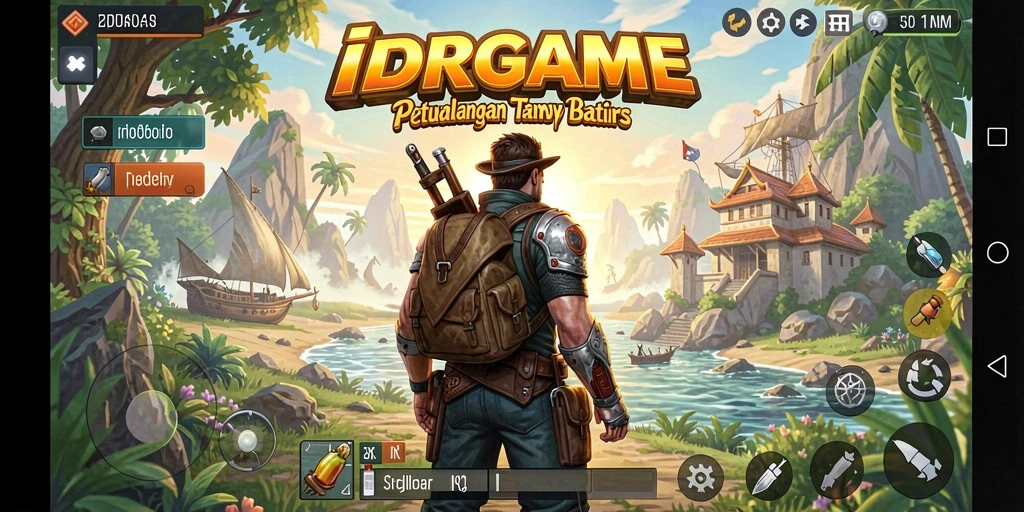 Tangkapan layar gameplay IDRGAME yang menampilkan petualangan seru di dunia terbuka.
