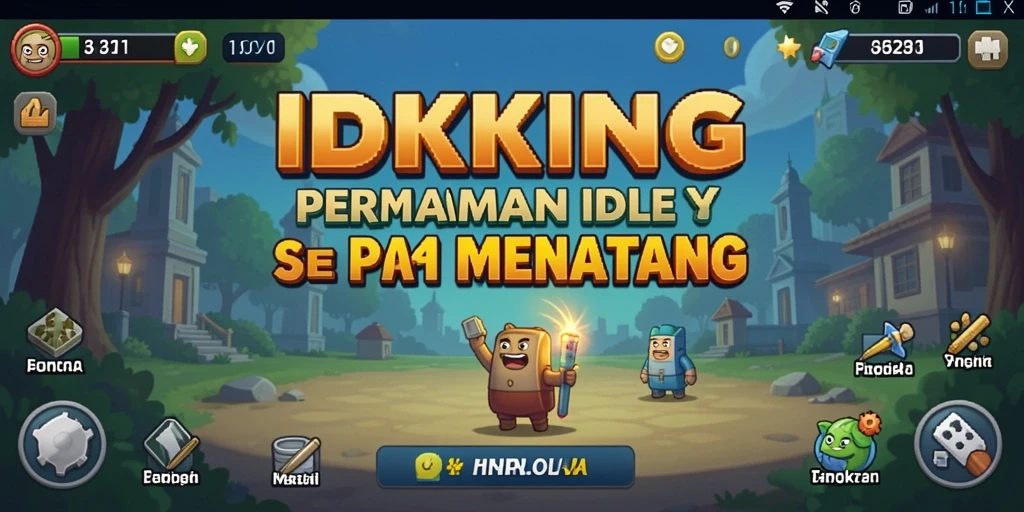 Tampilan menawan dari gameplay IDRKING yang penuh warna.