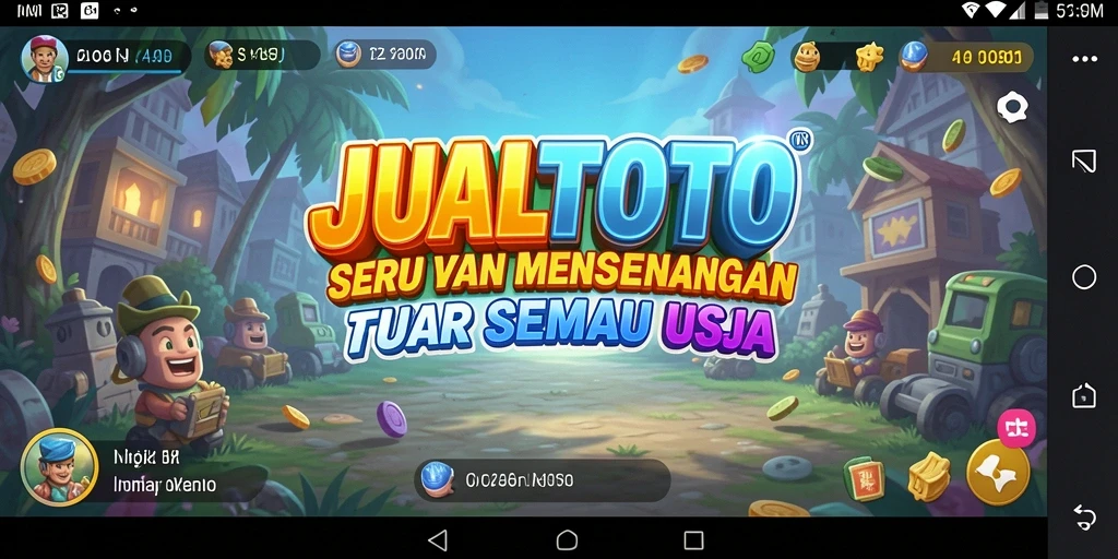 Screenshot JUALTOTO menampilkan aksi gameplay casual yang menyenangkan.