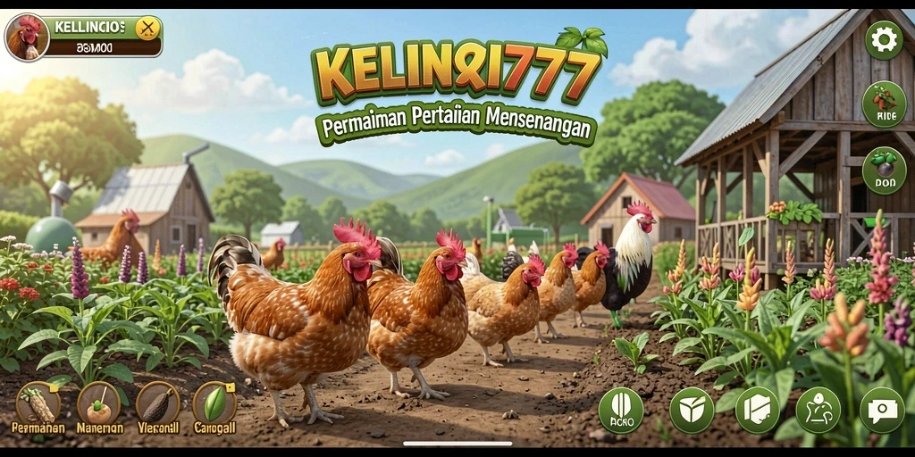 Tampilan grafik indah dari gameplay pertanian KELINCI777.