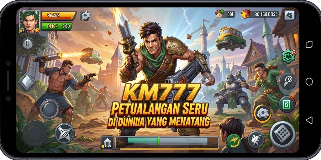 Tampilan gameplay seru di dunia petualangan KM777.