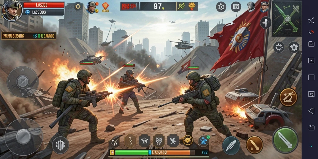 Tampilan gameplay menarik dari game SLG yang mendebarkan.