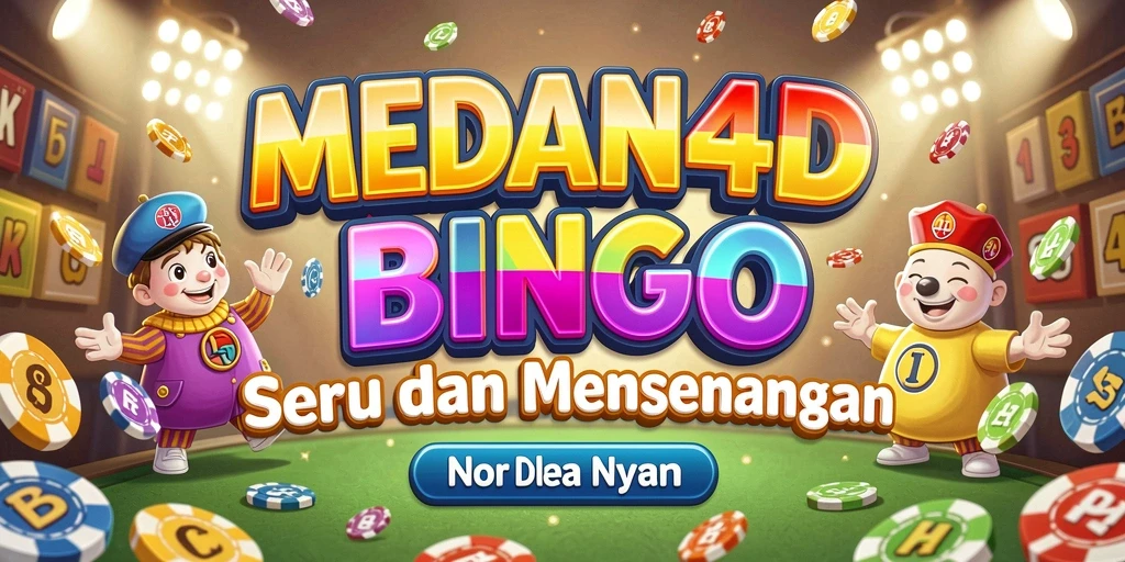 Tampilan seru dari gameplay Bingo di MEDAN4D.
