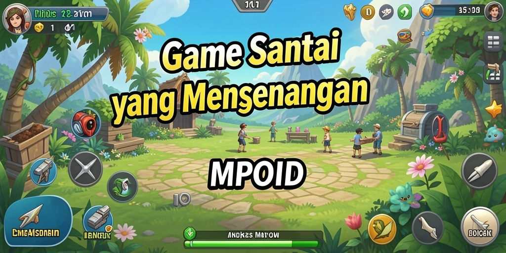 Screenshot MPOID menampilkan suasana gameplay yang ceria.