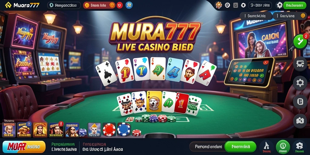 Screenshot utama MUARA777 menampilkan dealer langsung dan suasana kasino yang nyata.
