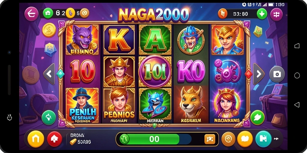 Tangkapan layar gameplay NAGA2000 yang seru dan menarik.