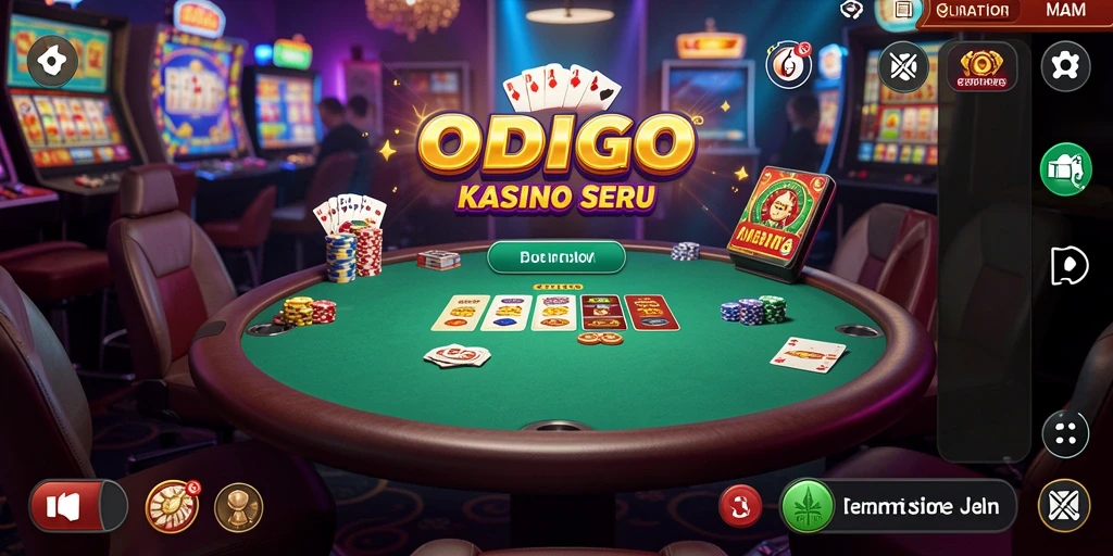 Screenshot gameplay ODDIGO yang menampilkan aksi permaianan Kasino.