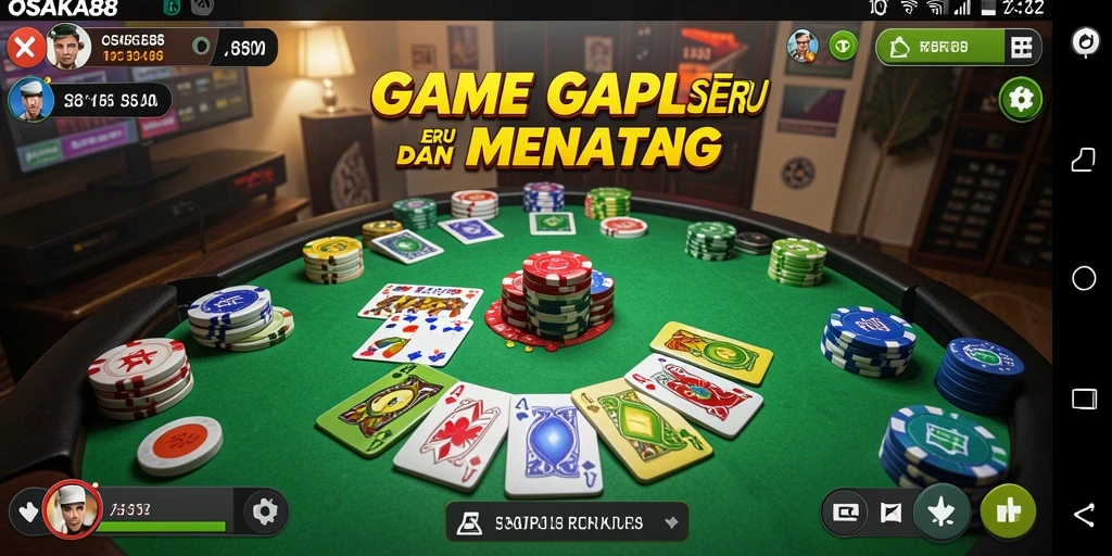 Tampilan gameplay Gaple yang menarik dan interaktif.