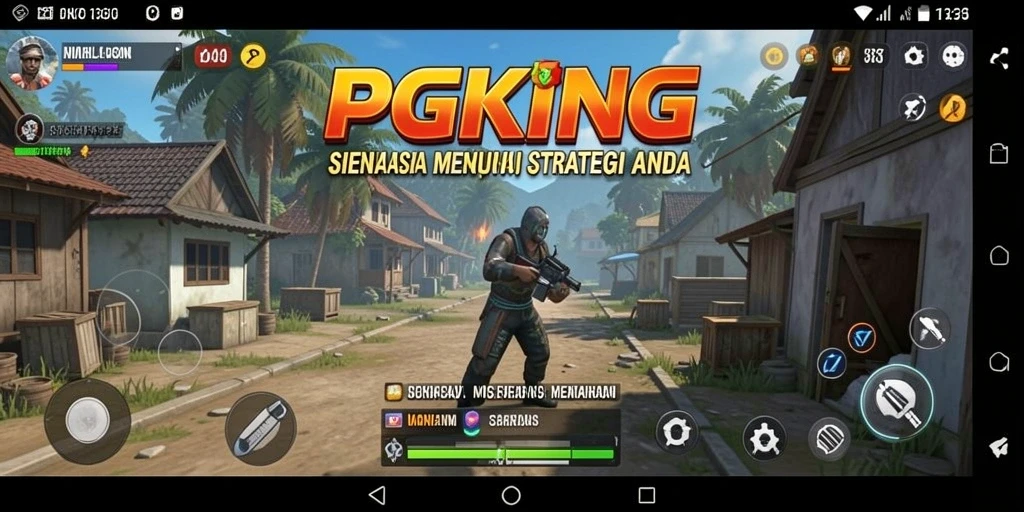 Tampilan gameplay PGKING dengan grafis yang menawan dan interaksi yang dinamis.