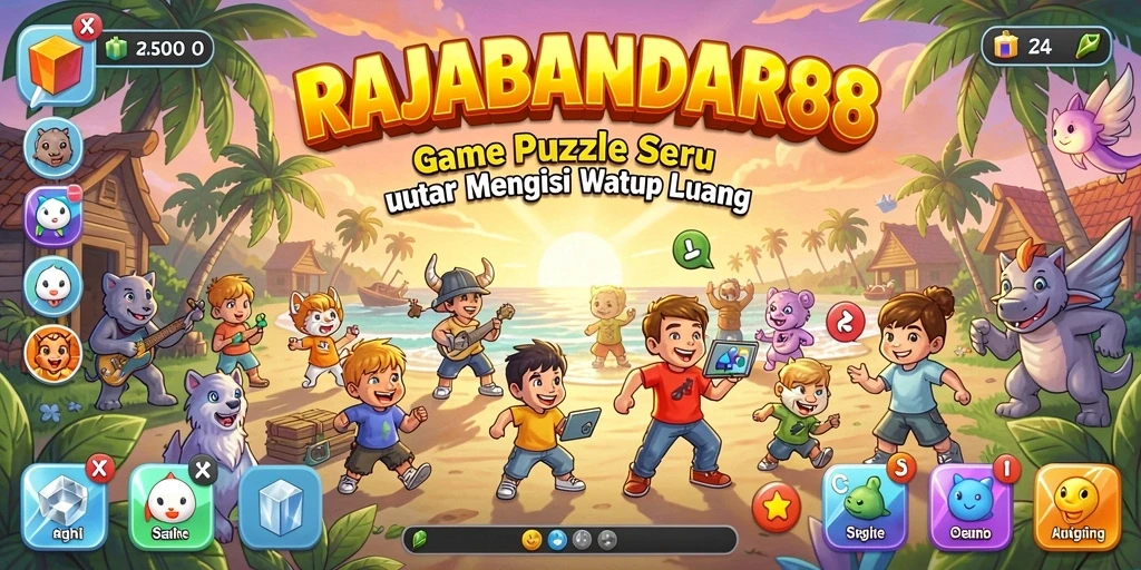 Screenshot gameplay RAJABANDAR88 menampilkan teka-teki yang menarik.