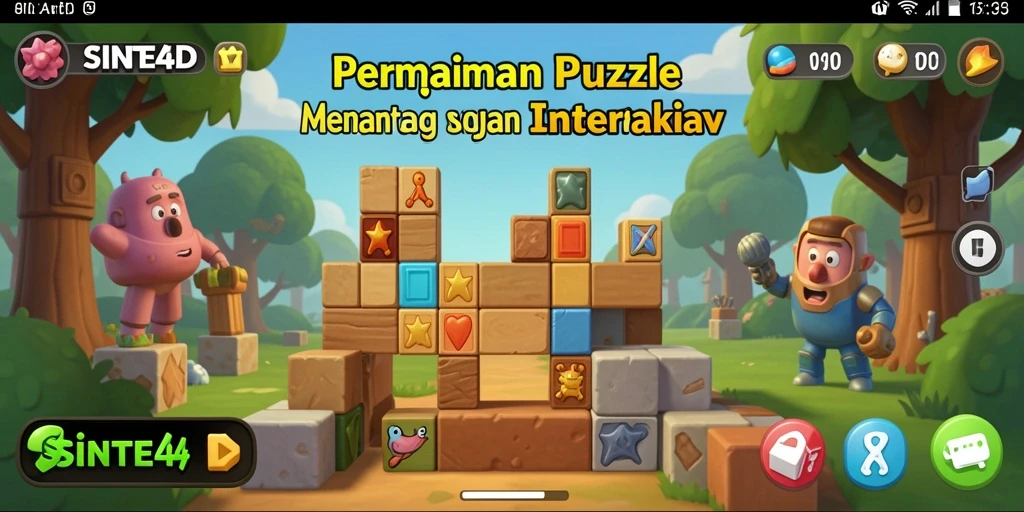 Tampilan gameplay SINTE4D yang seru dan menantang.