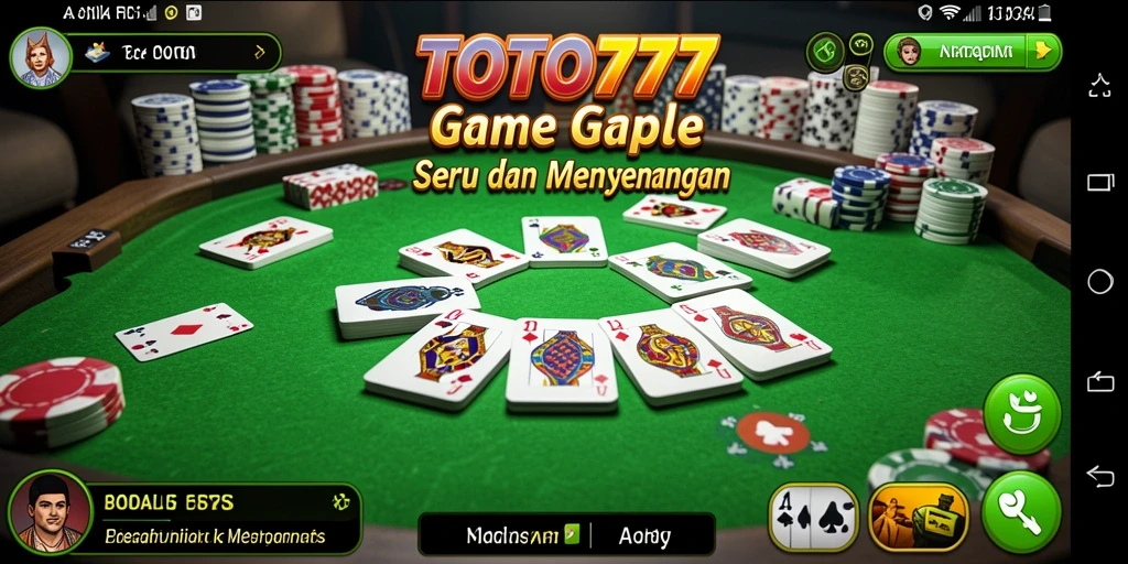 Tampilan gameplay Gaple yang seru dan mengasyikkan di TOTO777.