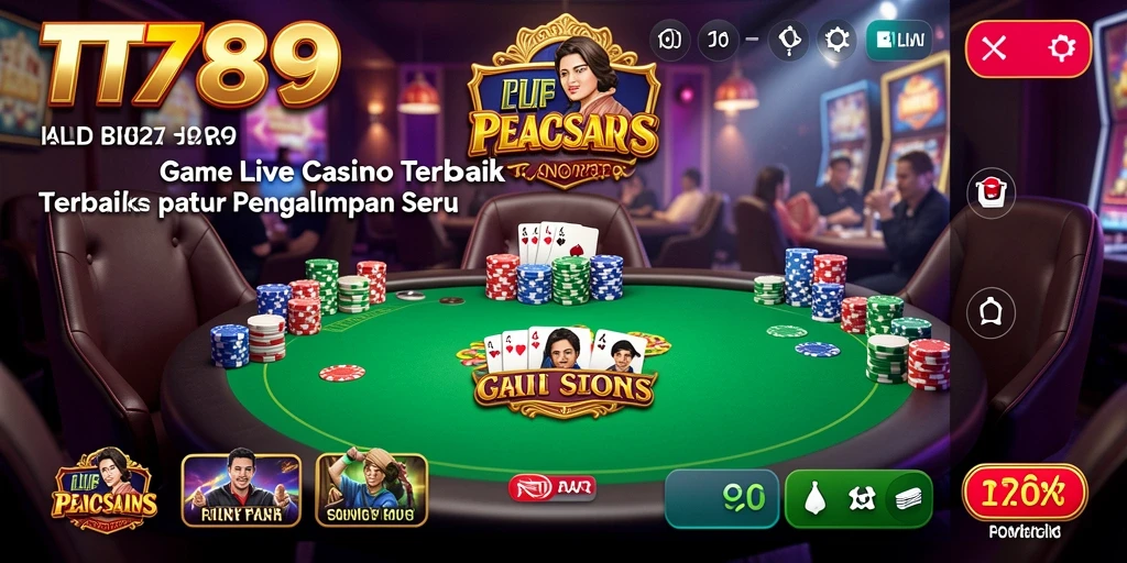 Screenshot gameplay TT789 menunjukkan dealer cantik dan permainan seru.