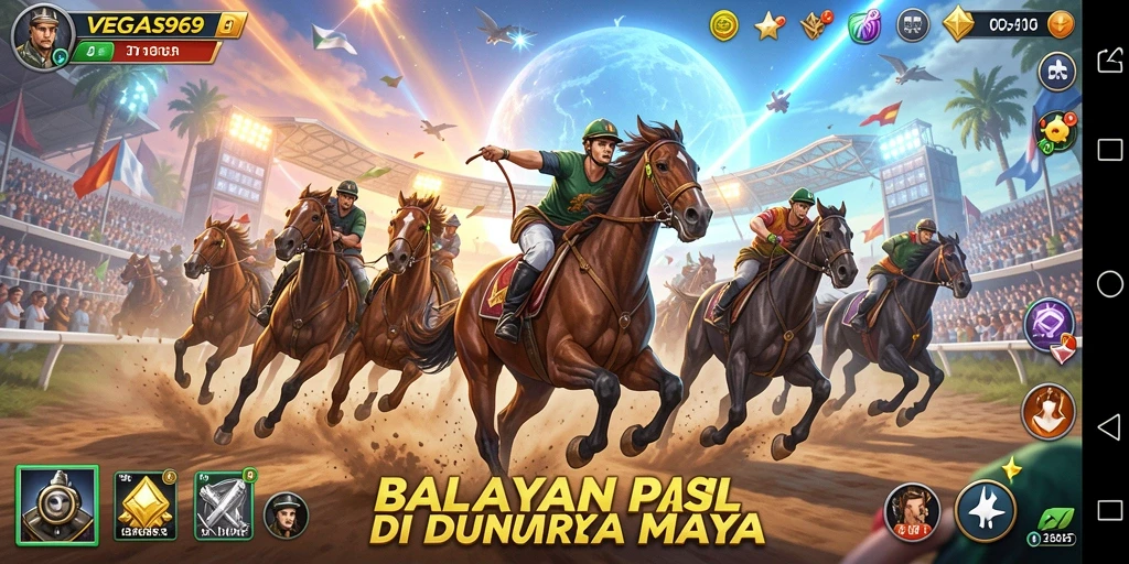 Screenshot menampilkan aksi balapan seru di VEGAS969 dengan grafis yang menawan.