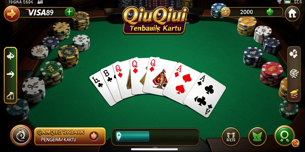 Tangkapan layar gameplay QiuQiu yang seru dan menarik.