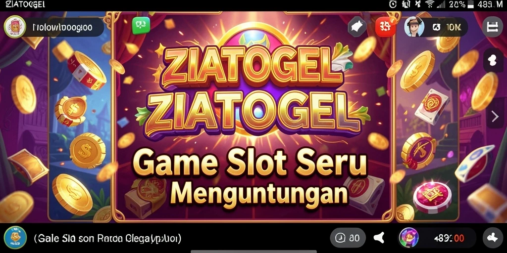 Tampilan gameplay seru ZIATOGEL yang menarik.
