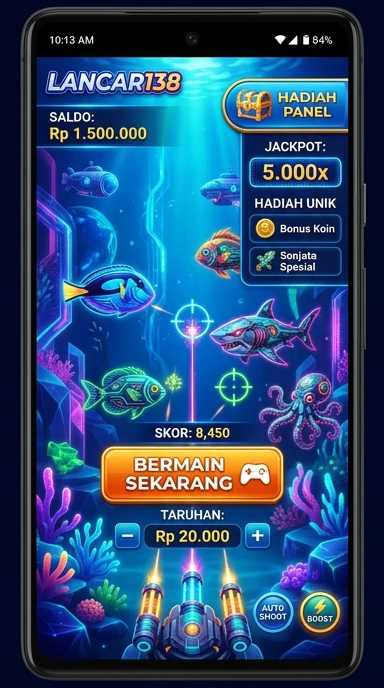 Tampilan antarmuka lancar138 yang menarik dan mudah dinavigasi.